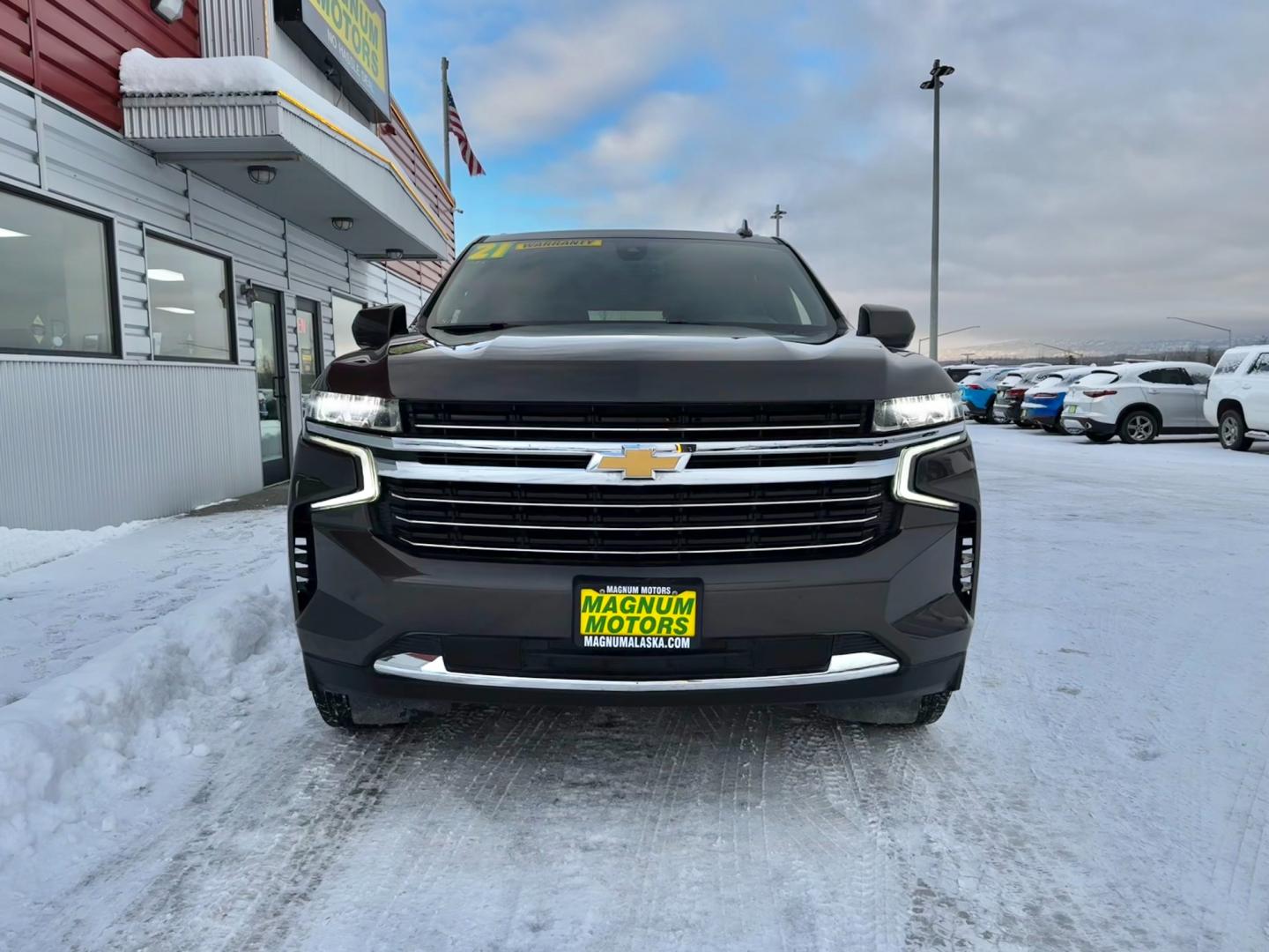 2021 Gray /Black Chevrolet Tahoe LT (1GNSKNKD0MR) with an 5.3L V8 Gasoline engine, located at 1960 Industrial Drive, Wasilla, 99654, (907) 274-2277, 61.573475, -149.400146 - Photo#7